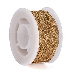 Ion Plating(IP) 304 Stainless Steel Cable Chains&nbsp;CHS-H009-25G