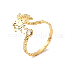 304 Stainless Steel Cuff Rings for Women&nbsp;LS-RJEW-F193-04G