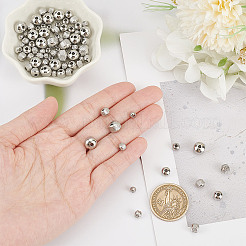 80Pcs 8 Styles 304 Stainless Steel Bead&nbsp;STAS-AR0002-04