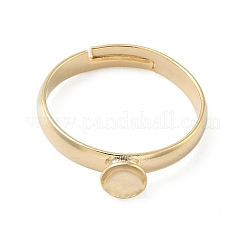 Adjustable Brass Pad Ring Setting&nbsp;KK-K414-01B-G