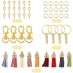 160Pcs 14 Styles Faux Suede Tassel Pendant Decorations&nbsp;DIY-YW0009-98