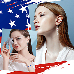 DIY Independence Day Themed Jewelry Finding Kits&nbsp;DIY-SP0002-76