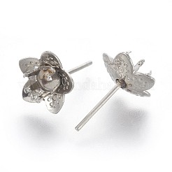 Tarnish Resistant 304 Stainless Steel Stud Earring Findings&nbsp;STAS-P221-10P