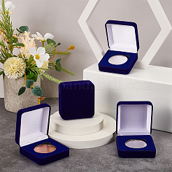 Velvet Badge Storage Gift Boxes&nbsp;CON-WH0092-78A-02