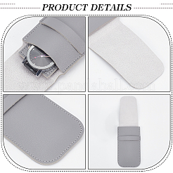 4Pcs 4 Colors PU Leather Jewelry Storage Clamshell Bags&nbsp;ABAG-NB0002-06