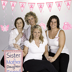 AHADEMAKER Paper Banners & Breast Cancer Awareness Ribbon Pendant Decoration&nbsp;DIY-GA0004-05
