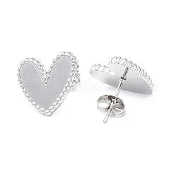 Non-Tarnish 304 Stainless Steel Heart Stud Earrings for Women&nbsp;EJEW-I285-09P