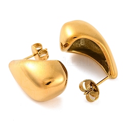 Ion Plating(IP) 304 Stainless Steel Stud Earrings&nbsp;EJEW-G395-22G