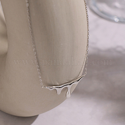 Minimalist 304 Stainless Steel Lava Shape Pendant Necklaces for Women&nbsp;EJ9264-2
