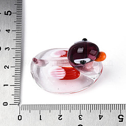 Handmade Lampwork Duck Display Decorations&nbsp;LAMP-T025-14M