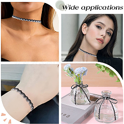 1Pc Sparkle Wavy Polyester Ribbons&nbsp;OCOR-GF0002-99E