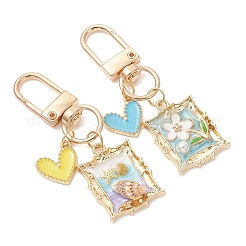 Alloy Enamel Pendant Decorations&nbsp;HJEW-JM04794