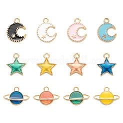 72Pcs Alloy Enamel Pendants&nbsp;ENAM-LS0001-51