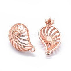 Alloy Stud Earring Findings&nbsp;PALLOY-F255-20MRG