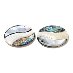 Natural Freshwater Shell & Black Lip Shell & Paua Shell Pendants&nbsp;SHEL-F007-08