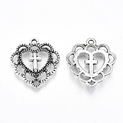 Tibetan Style Alloy Pendants&nbsp;X-TIBE-S323-059AS-RS