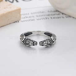Dragon 925 Sterling Silver Adjustable Cuff Rings&nbsp;FS-WGB89B1-01