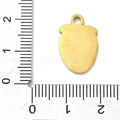 304 Stainless Steel Fruit Enamel Pendants&nbsp;STAS-G362-04G-14