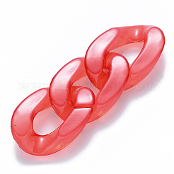 Imitation Jelly Acrylic Linking Rings&nbsp;OACR-S036-001B-E07