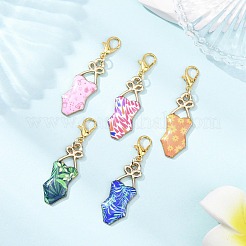 Alloy Enamel Bikini Pendant Decorations&nbsp;HJEW-JM04370