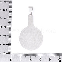 Printed 201 Stainless Steel Pendants&nbsp;STAS-T066-86A