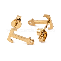 Ion Plating(IP) 304 Stainless Steel Stud Earrings&nbsp;FIND-Q103-01T-G