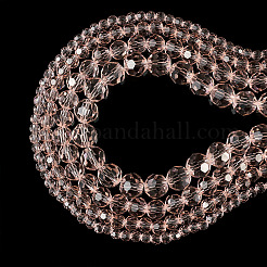 4 Strands 4 Styles Transparent Glass Bead Strands&nbsp;GLAA-TA0002-56C