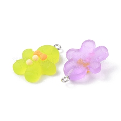 20Pcs 5 Colors Christmas Transparent Resin Pendants&nbsp;RESI-FS0001-41
