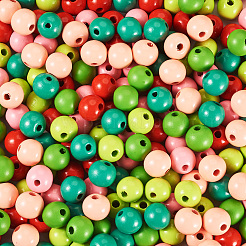 240Pcs 6 Colors Natural Wooden Beads&nbsp;WOOD-TA0002-74E