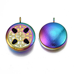 Rack Plating Alloy Diffuser Locket Pendants&nbsp;PALLOY-S119-110