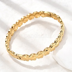 Fish 304 Stainless Steel Hinged Bangle for Women&nbsp;BJEW-K237-28G
