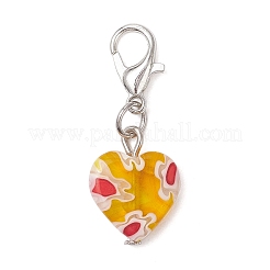 Handmade Millefiori Lampwork Pendant Decorations&nbsp;HJEW-JM04313