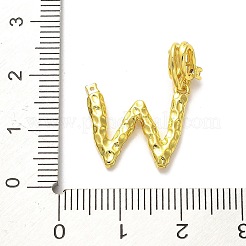Rack Plating Brass Micro Pave Cubic Zirconia European Dangle Charms&nbsp;KK-L210-015G-W