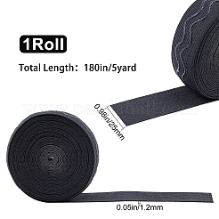 Non-slip Transparent Silicone Polyester Elastic Band&nbsp;SRIB-WH0011-031B-01