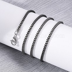 2MM 304 Stainless Steel Wheat Chain Necklaces&nbsp;NJEW-Q013-15B