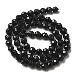 Natural Black Tourmaline Beads Strands&nbsp;G-G927-46