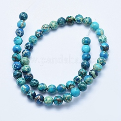 Natural Imperial Jasper Beads Strands&nbsp;G-A175B-8mm-03