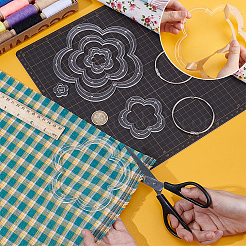 Transparent Acrylic Sewing Template&nbsp;AJEW-NB0007-10D