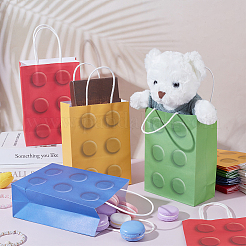 36Pcs 4 Colors Paper Gift Tote Bags&nbsp;ABAG-GO0001-10