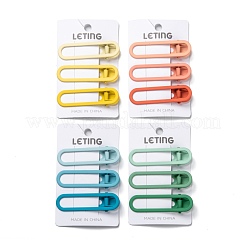 Spray Painted Alloy Alligator Hair Clips Set&nbsp;PHAR-F009-03B