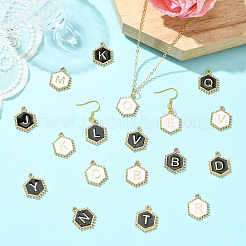 52Pcs 2 Colors Alloy Enamel Pendants&nbsp;ENAM-CJ0006-92