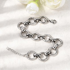 304 Stainless Steel Link Chain Bracelets for Women&nbsp;BJEW-P388-02B-P