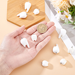 10Pcs 2 Styles Resin Pendants&nbsp;RESI-GA0001-32