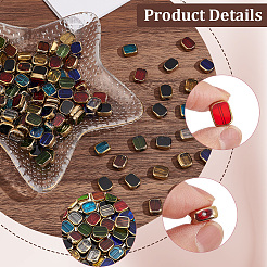 160Pcs 8 Colors Transparent Handmade Lampwork Beads&nbsp;LAMP-SC0001-85