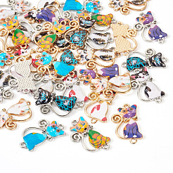 32Pcs 16 Styles Alloy Enamel Pendants&nbsp;FIND-TA0004-80