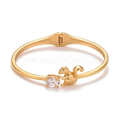 Crystal Rhinestone Squirrel Cuff Bangle&nbsp;STAS-D165-13G