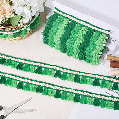 5M Ethnic Style Polyester Fringe Lace Trims&nbsp;SRIB-CY0001-03B
