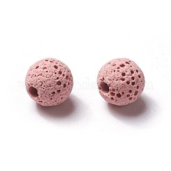 Unwaxed Natural Lava Rock Beads&nbsp;X-G-F325-8mm-A07