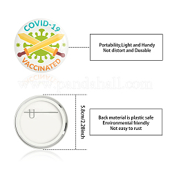 Tinplate Brooch&nbsp;JEWB-WH0012-003