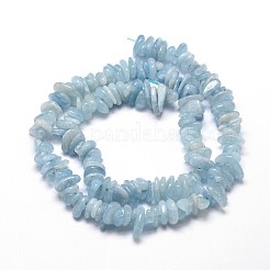 Natural Aquamarine Chip Beads Strands&nbsp;G-E271-96